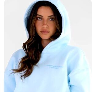 Comfrt baby blue hoodie and sweatpants set